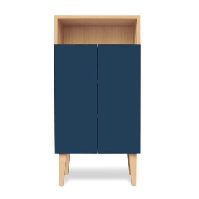 Small midnight blue entrance cabinet