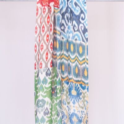 Sciarpa in lana pregiata con seta - Boho