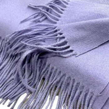 Écharpe en laine douce pour la peau avec des couleurs unies pour femmes 3