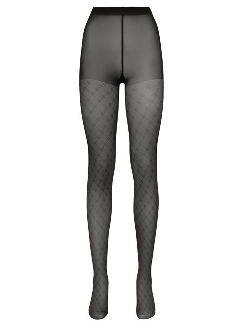 "The Diamond mesh" – semi-sheer patterned tights