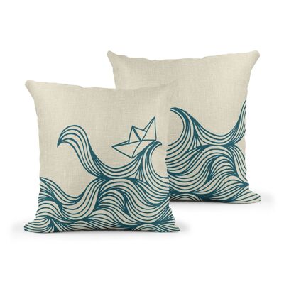 Coussin bateau en papier