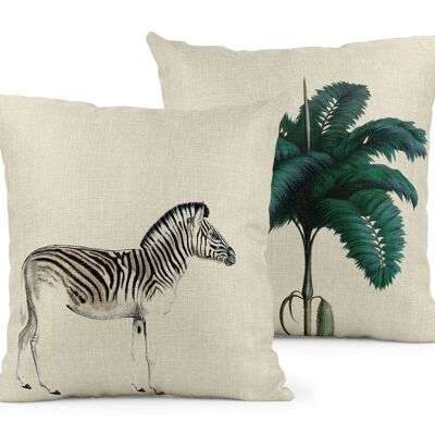 Darwin's Menagerie Placid Zebra Cushion