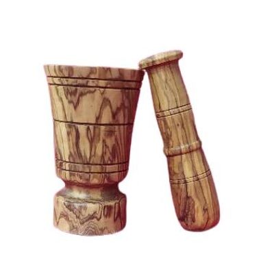 Mortiers traditionnels en Bois d'Olivier - 16cm