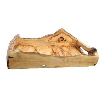 Plateaux Petit déjeuner, plateaux de service 100% bois d'olivier  - 36-38 cm/ 20-21 cm