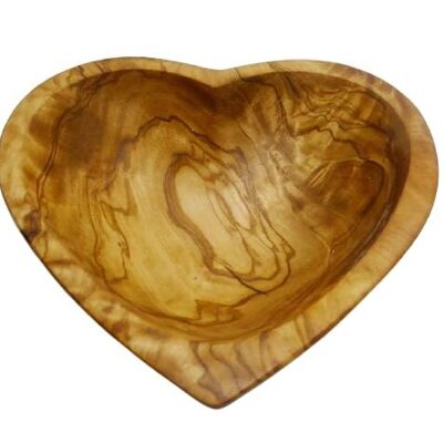 Raviers en forme de cœur en Bois d'Olivier - 12cm x 10cm