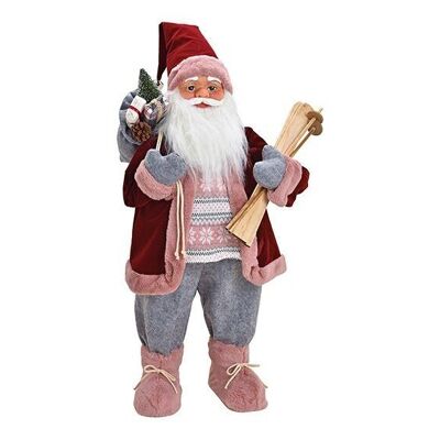 Santa Claus made of textile, plastic red, pink (W/H/D) 35x80x35cm