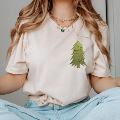Camiseta de Navidad abeto de ALGODÓN ORGÁNICO - Árbol de navidad