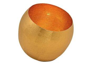 Lanterne en métal doré (L/H/P) 20x19x20cm