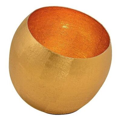 Gold metal lantern (W / H / D) 20x19x20cm