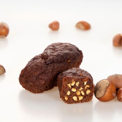 Großpackung – 50 Schokoladen- und Haselnuss-Brownies