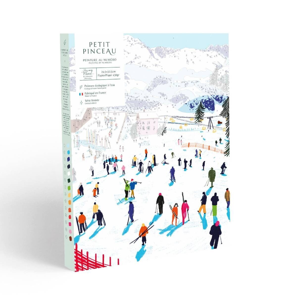 Malen-nach-Zahlen-Set – Skiing Among Mountains von Katie Smith