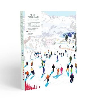 Coffret peinture au numéro - Skiing Among Montains par Katie Smith 1