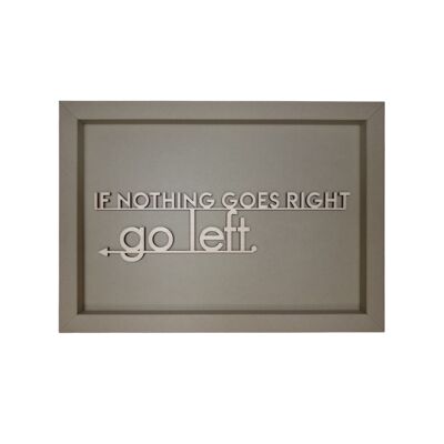 IF NOTHING GO'S RIGHT...- picture card wooden lettering