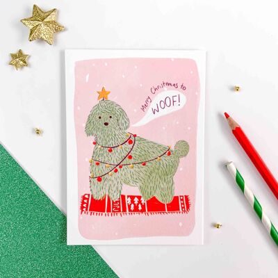 Cartolina di Natale - Cane