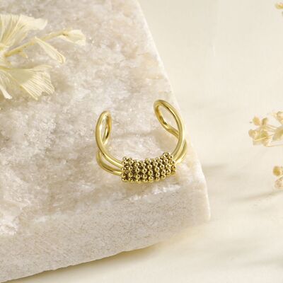 Multi-point adjustable gold ring