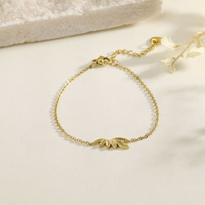 Bracciale a catena con fiore