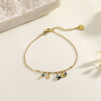 Chain bracelet with multi pendants