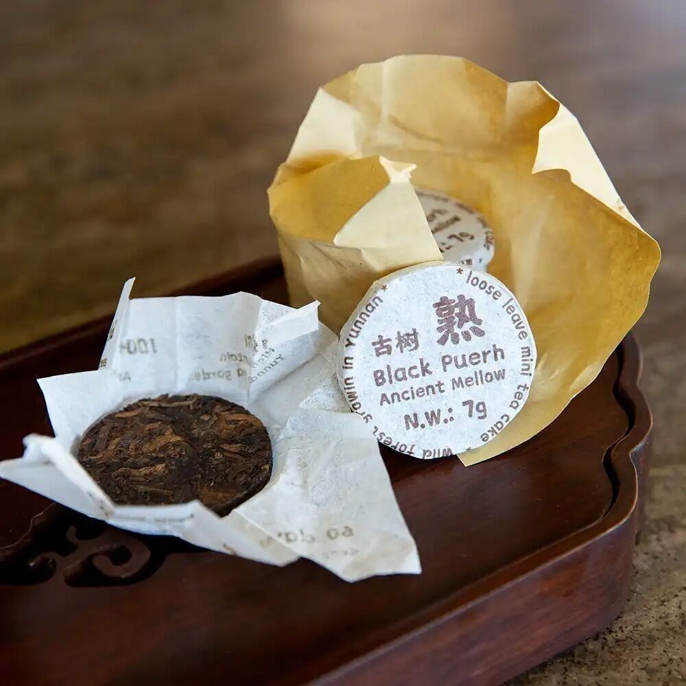 Tè Puer Shu (Cotto) Mini Torte Ancient Mellow 49 gr