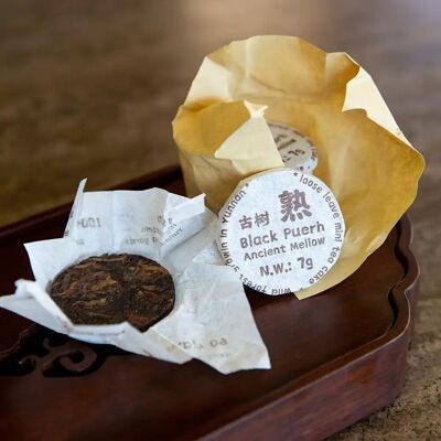 Puer Shu Tea (Cooked) Ancient Mellow Mini Cakes 49 gr
