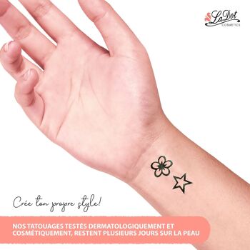 Coffret tatouage encre, strass et 2 pierres taille S - LADOT 3