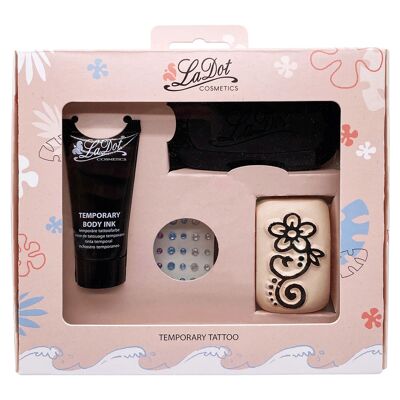 Tattoo box ink, rhinestones and 1 stone Size M - LADOT