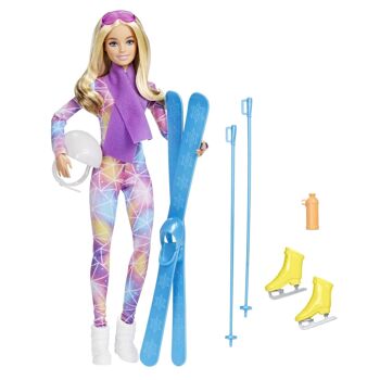 Mattel - réf : HGM73 - Mattel - Poupée Barbie Skieuse  1