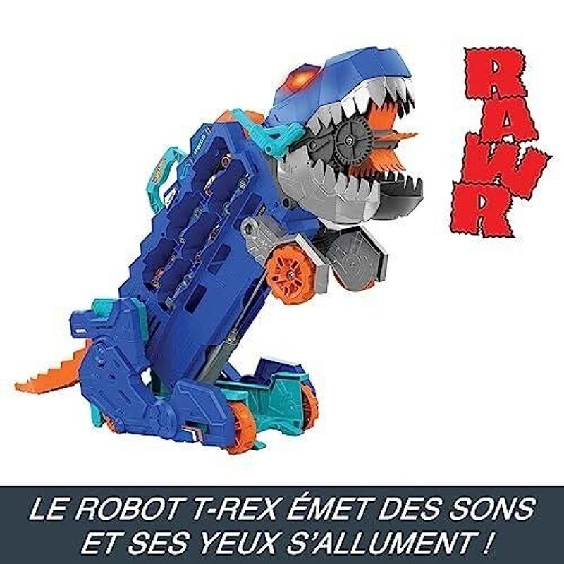 Achat Mattel - réf : HNG50 - Hot Wheels - Mega Transporteur T-Rex - 2 Petites Voitures - 3 ans et + en gros