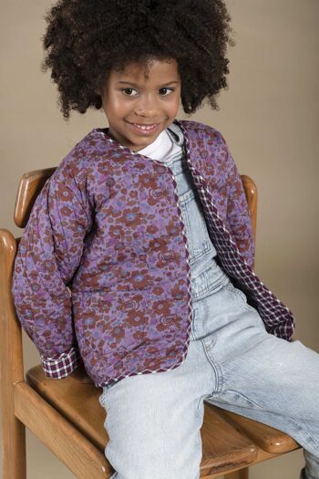 Veste enfant violet-liberty quilt 1