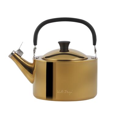 Kettle with a whistle 1.5l gold polished DIAMANTE 29187