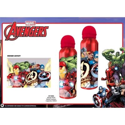 Metal Water Bottle Avengers 500ML