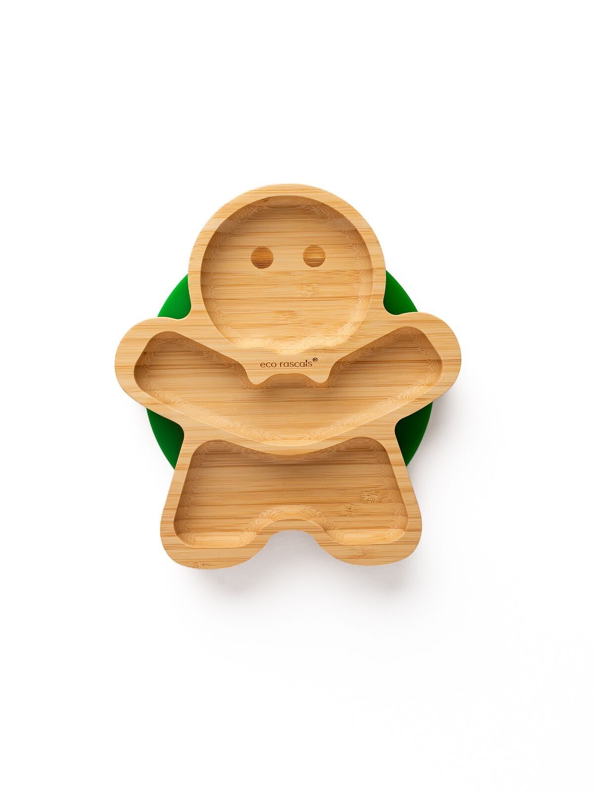 eco rascals Piastra aspirante in bambù con omino di pan di zenzero