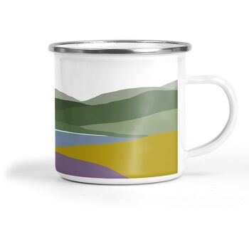 Welsh Hills « Heather and Gorse » Tasse en métal émaillé 1