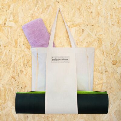 100 Organic Cotton Bags  - For Yoga - Made in Spain - Handmade  - Ecological