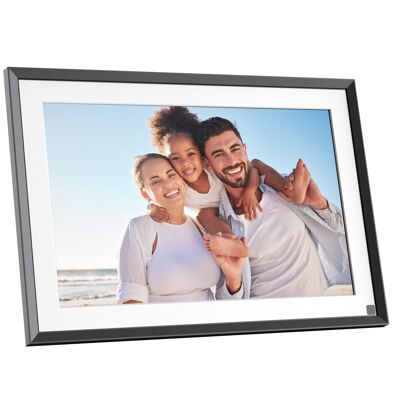 AgfaPhoto – Digitaler 10-Zoll-Fotorahmen Realiview mit WLAN und 32 GB integriertem Speicher – sofortiges Teilen von Fotos und Videos, hochauflösender 17-Zoll-Touchscreen