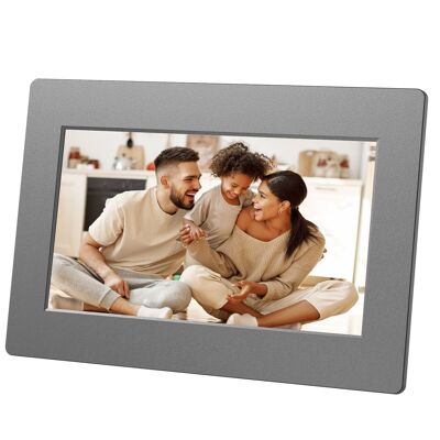 AgfaPhoto - Realiview 7'' Digital Photo Frame with WiFi and 32GB Built-in Memory - Instant Sharing of Photos and Videos, 7'' High Resolution Touch Screen