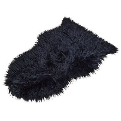 Artificial fur black (W / H) 80x50cm