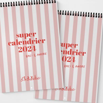 SUPER CALENDRIER 2024 illustré - format A4