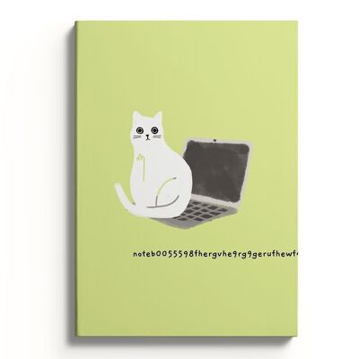 Laptop-Katzen-Notizbuch (9494)