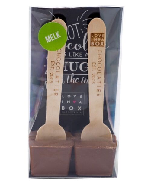 Chocolate Spoons Milk Chocolate - Milk chocolate spoons for hot chocolate