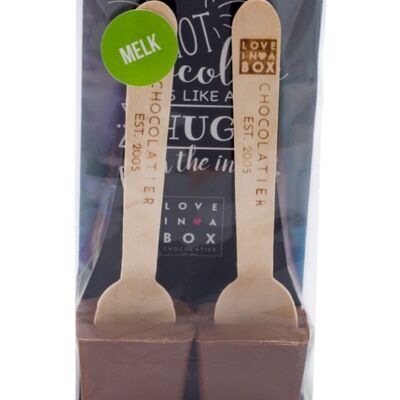 Chocolate Spoons Milk Chocolate - Milk chocolate spoons for hot chocolate