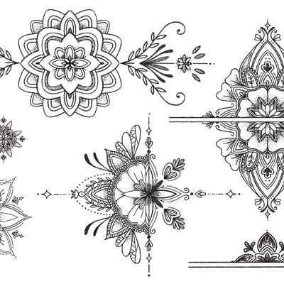 Temporary tattoo: Adornment the time of mandalas