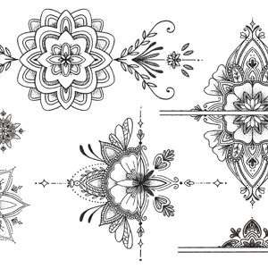 Tatouage éphémère : Parure le temps des mandalas