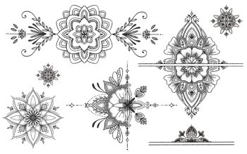 Tatouage éphémère : Parure le temps des mandalas 1