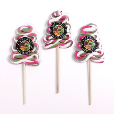 Natural Christmas Tree Swirl Lollipop 85g Peppermint flavour TWXT18