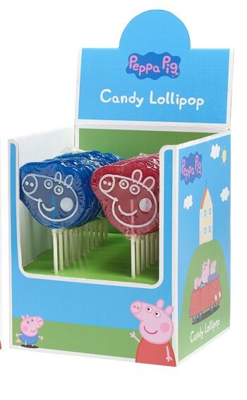 Peppa Pig et George Lollipops Mix 1 Rose & Bleu LOLPEPPAMIX1