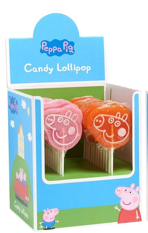 Peppa Pig and George Lollipops Mix 2 red & orange LOLPEPPAMIX2