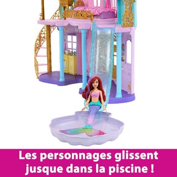 Mattel - Réf : HLW29 - Princesses Disney - Château Aventures Magiques - 3 Niveaux, 122 Cm avec Sons Et Lumières, 10 Zones De Jeu Et Plus De 25 Pièces 6