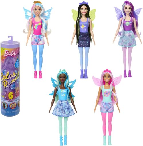 Achat Mattel - Réf : HJX61 - Barbie - Coffret Poupée Color Reveal - Série  Rainbow Galaxy - Avec 6 Surprises, Éclat Céleste Et Changement De Couleur,  Jouet Enfant, A Partir De 3 Ans en gros