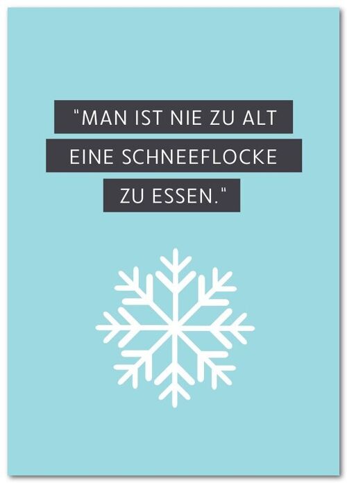 Postkarte "Schneeflocke" - Weihnachten
