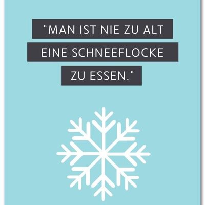 Postkarte "Schneeflocke" - Weihnachten